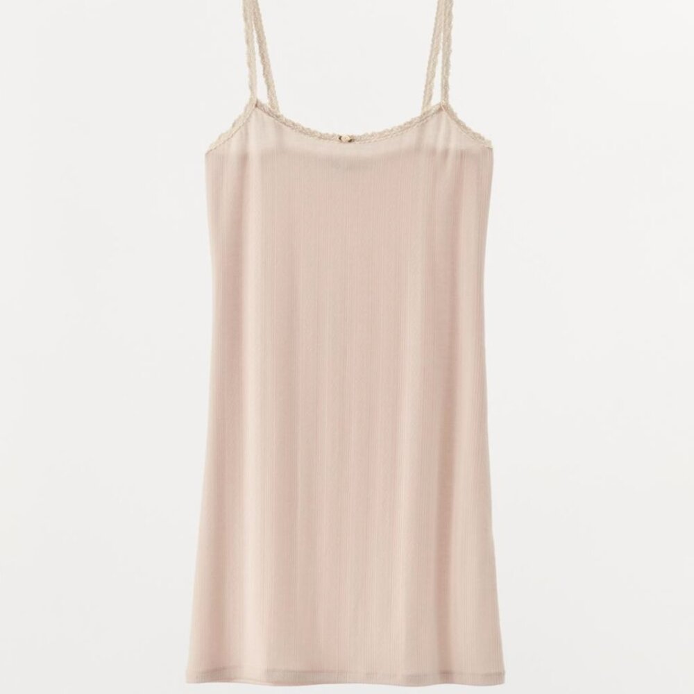 Zara Pointelle Lace Dress